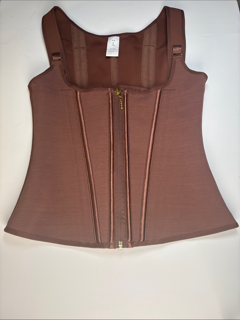 Brown Waist Training Vest Corset Top